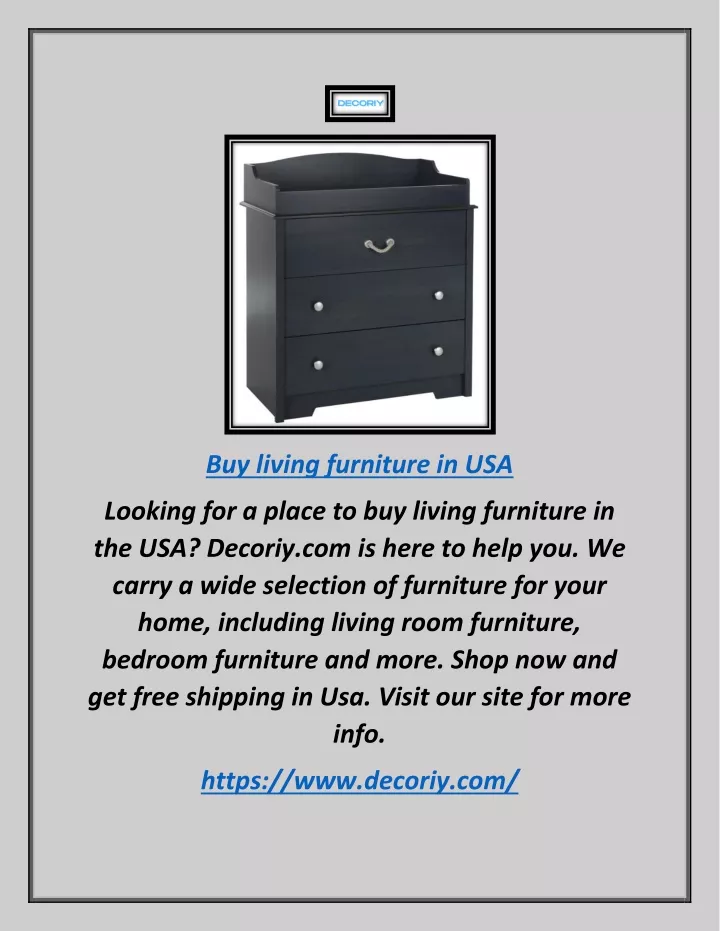 buy living furniture in usa