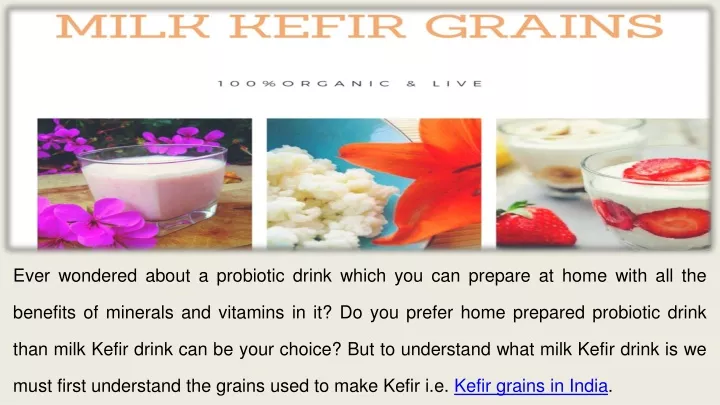 ever wondered about a probiotic drink which