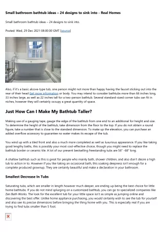 What To Learn About Bath Tubs