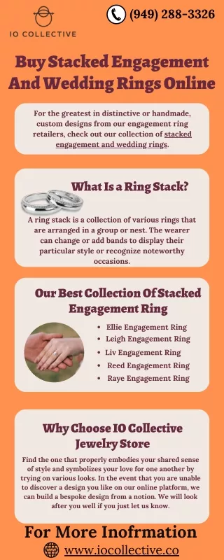 Buy Stacked Engagement And Wedding Rings Online | IO Collective