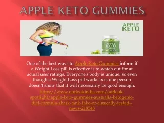 Apple Keto Gummies