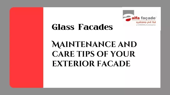 glass facades