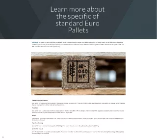 Spruce euro epal pallets