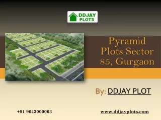 Pyramid Plots Sector 85, Gurgaon | Call  91 9643000063