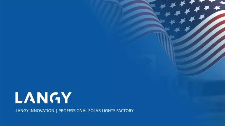 langy innovation professional solar lights factory