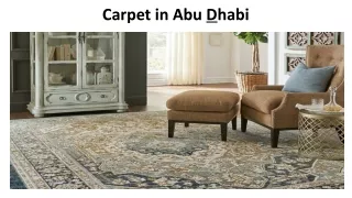 Carpet in Abu Dhabi