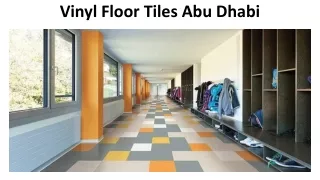 Vinyl Floor Tiles Abu Dhabi