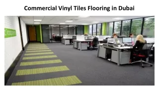 Commercial Vinyl Tiles Flooring in Dubai