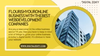 Flourish Your Online Business with the Best Web Development Companies