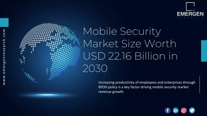 mobile security market size worth