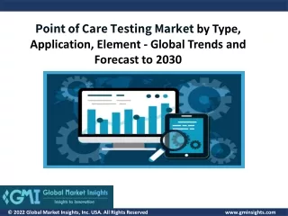 point of care testing market by type application
