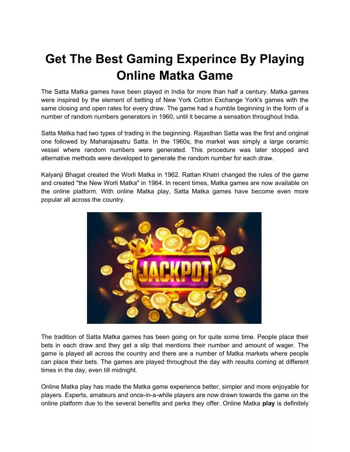 get the best gaming experince by playing online