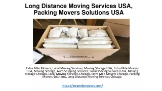 Long Distance Moving Services USA, Packing Movers, Auto Shipping Services