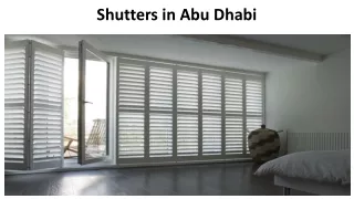 shutters in abu dhabi