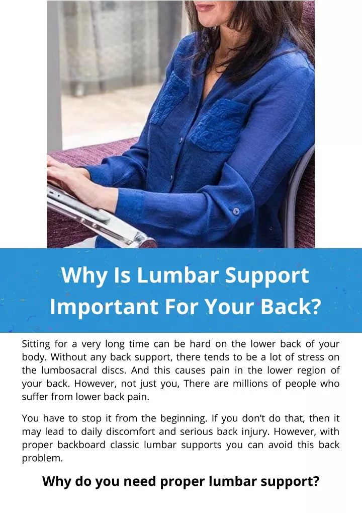 why is lumbar support important for your back