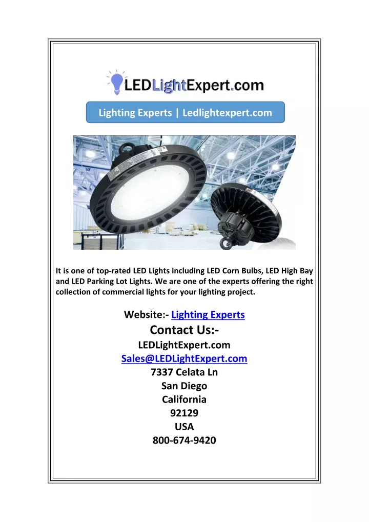 lighting experts ledlightexpert com