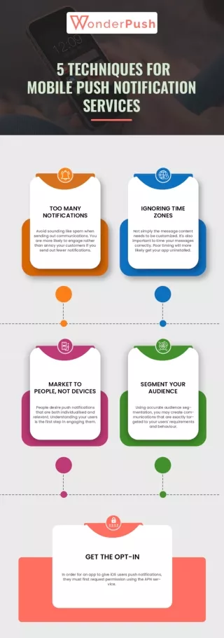 5 Techniques for Mobile Push Notification Services