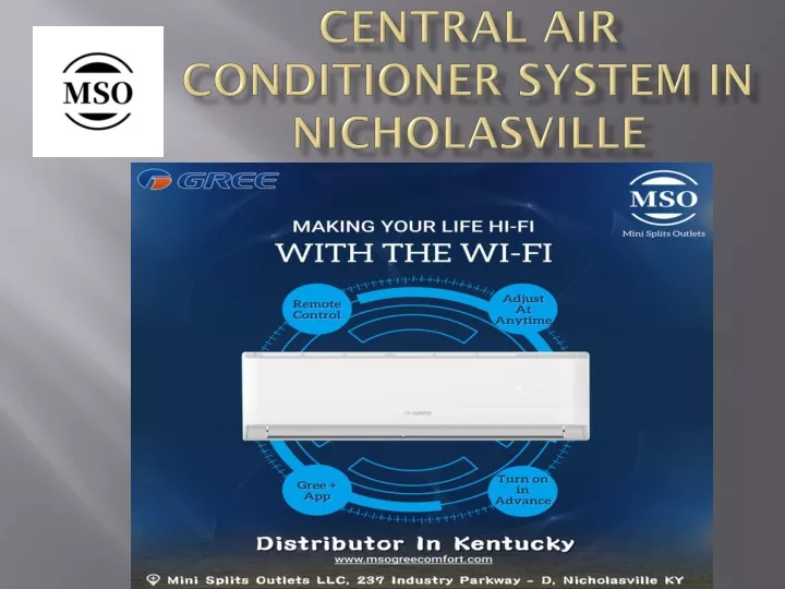central air conditioner system in nicholasville