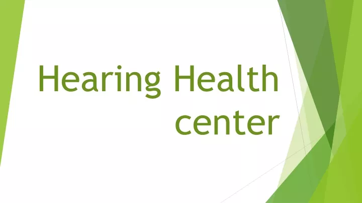 hearing health center