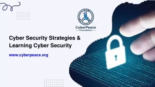 Cyber Security Strategies & Learning Cyber Security