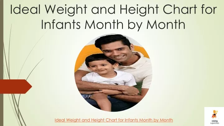 ideal weight and height chart for infants month by month