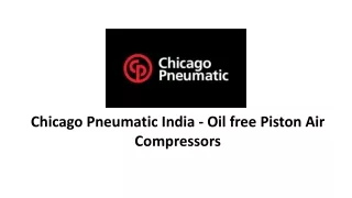 Chicago Pneumatic - Piston Compressors