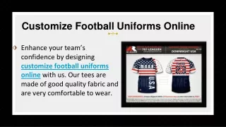 Customize Football Uniforms Online