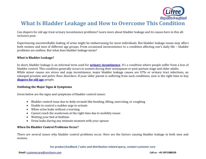 what is bladder leakage and how to overcome this