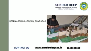 best b arch colleges in ghaziabad