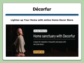 Lighten up Your Home with online Home Decor Store