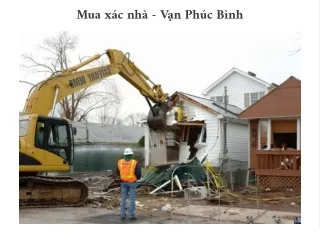 Mua xác nhà - Vạn Phúc Bình