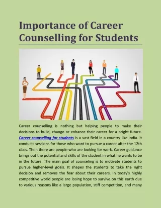 Importance of Career Counselling for Students