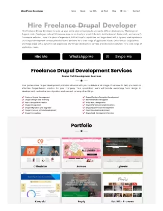 Hire Freelance Drupal Developer | HRDD | Freelance | App | Developer