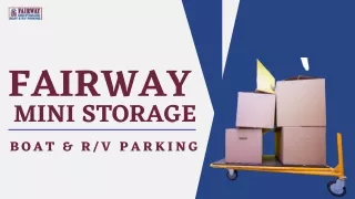 Book RV Storage in Alvin, Texas with Fairway Mini Storage