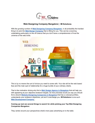 Web Designing Company Bangalore _  IM Solutions