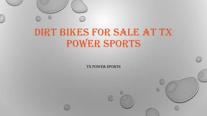 dirt bikes for sale at tx power sports