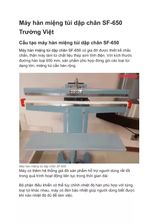 Máy hàn miệng túi