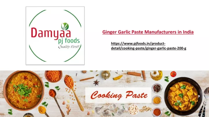 ginger garlic paste manufacturers in india