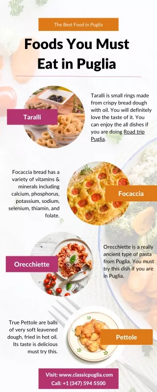 Foods You Must Eat in Puglia