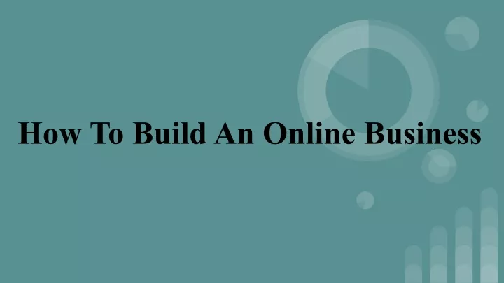 how to build an online business