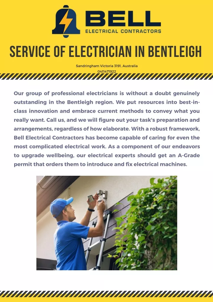 service of electrician in bentleigh