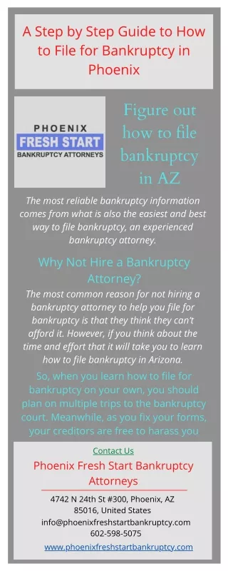Guide to How to File for Bankruptcy