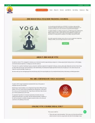Online yoga teacher training course