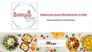 Mayonnaise Sauce Manufacturers in India