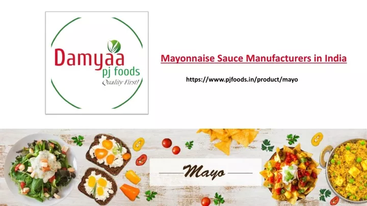 mayonnaise sauce manufacturers in india