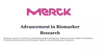 Advancement in Biomarker Research