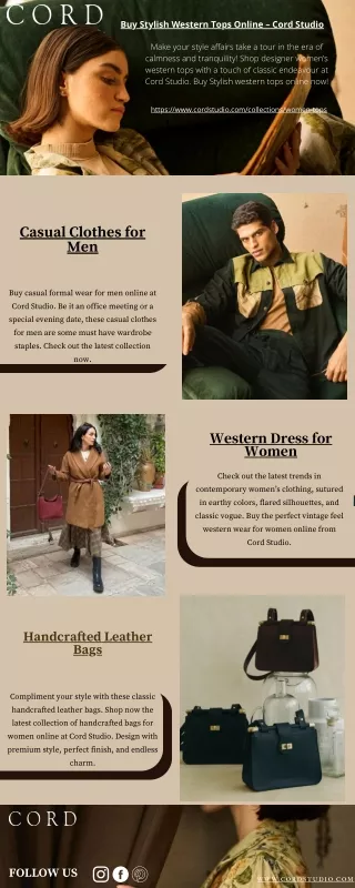 Modern clothing & accessories for men & women