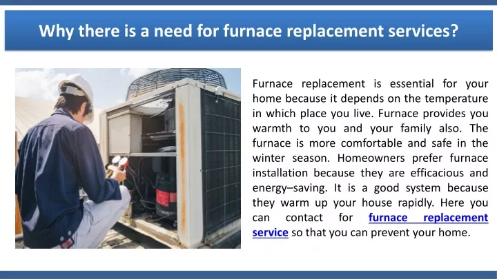 why there is a need for furnace replacement