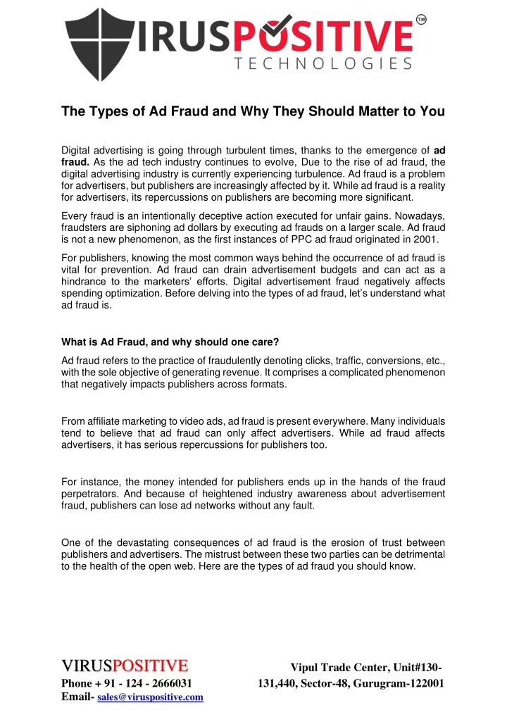 the types of ad fraud and why they should matter