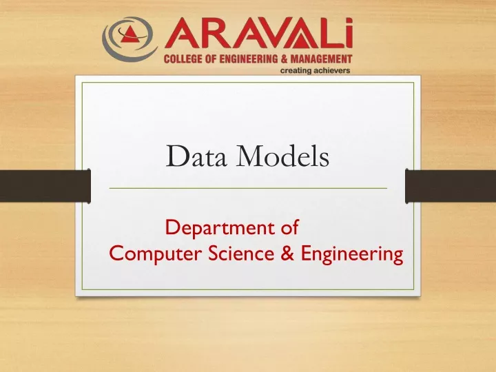 data models